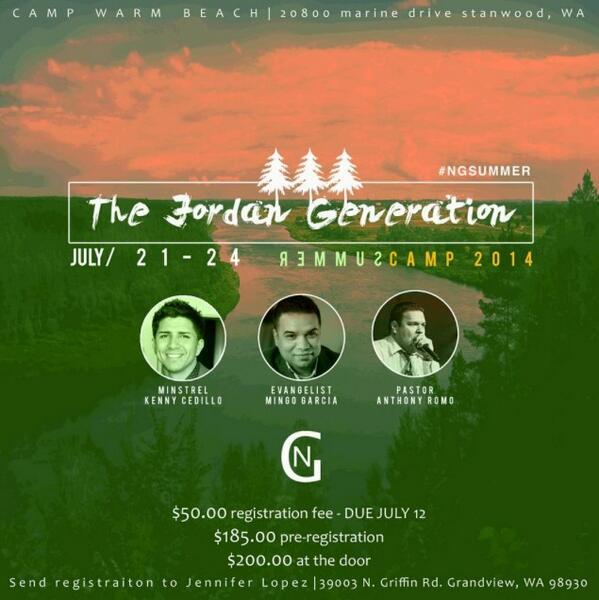 MARK YOUR CALENDARS: 1 Week till Youth District Camp! Get all the details at northwestapostolic.org