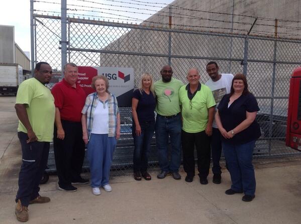 JPride_USG's tweet photo. Great customers &amp; even greater friends of USG. Acoustical Supply of New Orleans, LA #USGBuildIt http://t.co/Yxeovc2Fol
