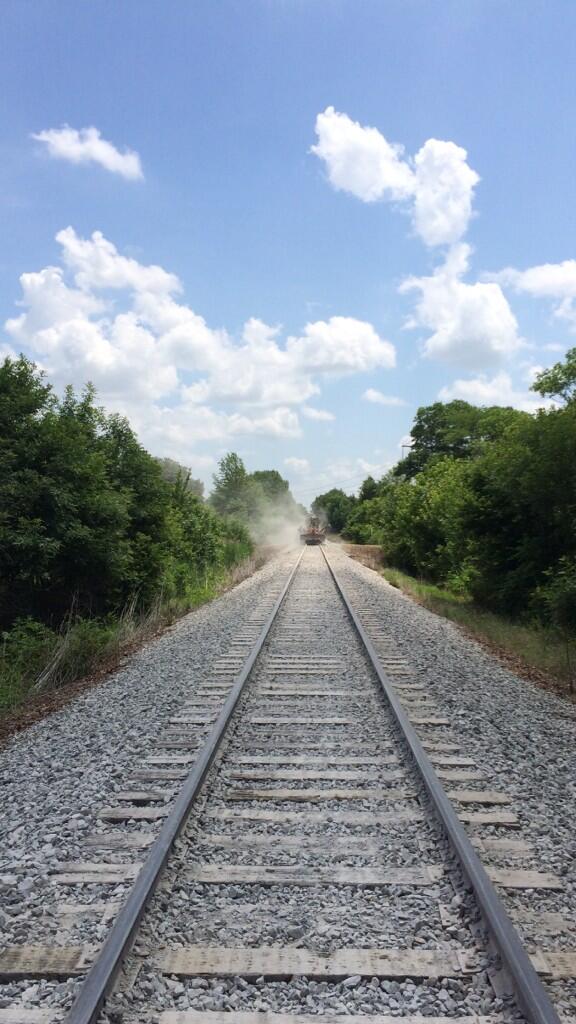 TrackTechInc's tweet image. Our Ballast Regulator is hard at work today (and every day).
