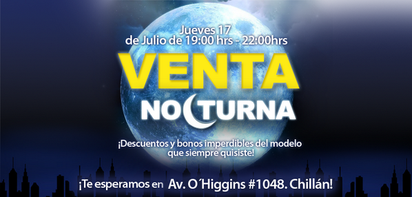 Maritanoebenspe's tweet photo. Gran Venta Nocturna Maritano Ebensperger CHILLÁN, descuentos y bonos imperdibles.
Más info:http://t.co/ISRvyb3jWc http://t.co/JFI1skKm0U