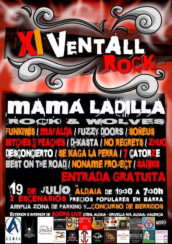 psmmusic's tweet photo. el sábado 19 @VentallRock en #Aldaia participan en el #festival @DKASTAROCK y @Desconciertoo entre otros. #economicos http://t.co/ELKANB1vvz