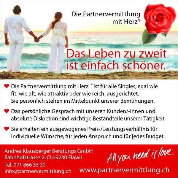 Andrea Klausberger Beratungs GmbH Die grösste Partnervermittlung der Schweiz