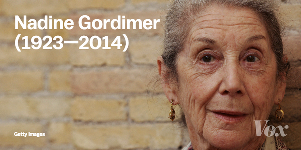 voxdotcom's tweet photo. Five short stories you can read right now to appreciate what made Nadine Gordimer great: http://t.co/M7eSXKip5r http://t.co/znhhlOZzZP