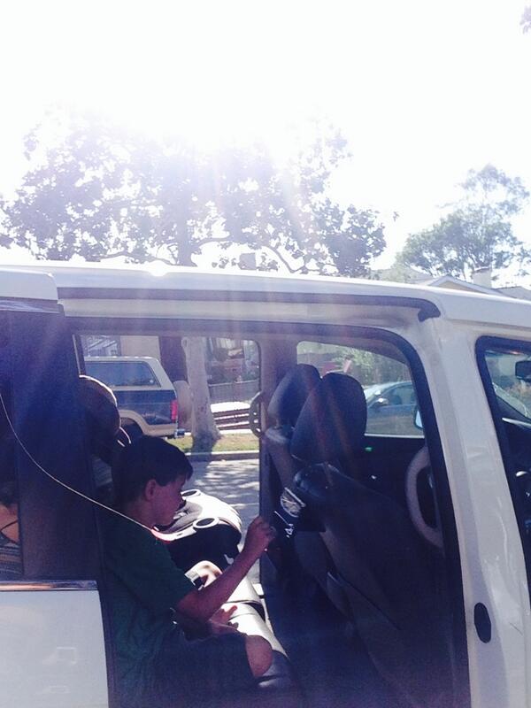 We've got a cutie testing out Loop on set filming our Kickstarter! #minivan #Apple #kids #iPadgames #designthinking