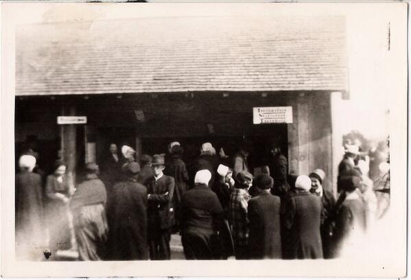 bichistory's tweet photo. Info booth at 1935 conference. Also offered stationery &amp; telephone. #whattheydidbeforecellphones  #BICHistoryMatters http://t.co/jR5prql5VP