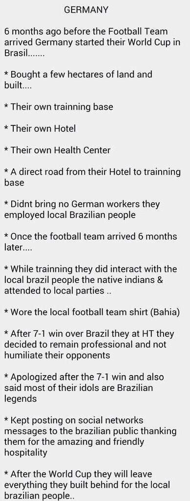 Germany! Pure class from the team for this
