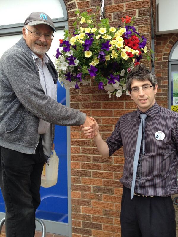 Nolan doing a great job with the flowers, thank you they are looking great #communityspirit <a href="/DianeMalone001/">Diane Malone</a>