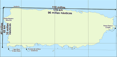 Sztpr Rt Noticel Pr No Mide 100x35 La Medida Que Mas Se Aproxima Es 110x40 Millas Segun La Junta De Planificacion Http T Co Dezjswcm2c Twitter