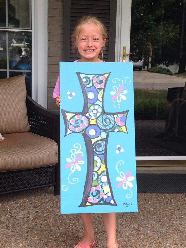 jbiven's tweet photo. New painting today!  Go Madeline! http://t.co/rfdyPneYhE