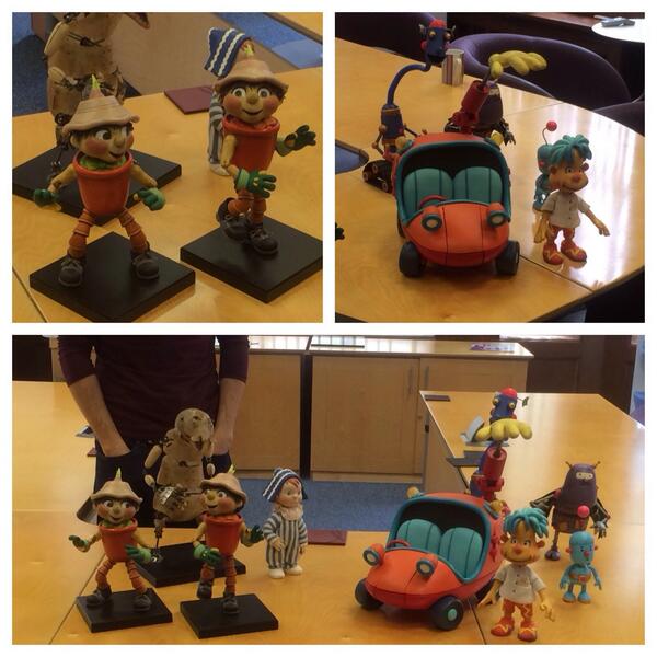 A few VIP's (very important puppets) came to @CHFMediaGroup today @lovestopmotion @realstopmotion #classicanimation