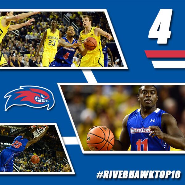 RiverHawkNation's tweet photo. Next up on our #RiverHawkTop10 At #4 we have @RiverHawkMBB tipping off at Michigan #WitnessTheBeginning #UnitedinBlue http://t.co/51X5QXCnJh