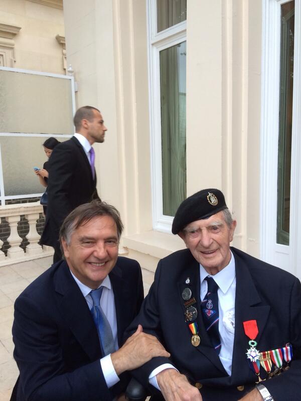 Todsy is not just about the Bastille day;  it is also  saying thank you to those British veterans who freed France