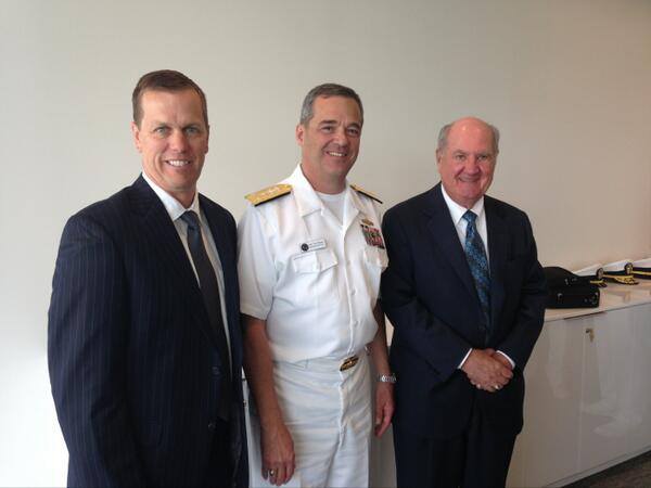 mchusker's tweet photo. Vice Admiral Thomas Copeman met with Tenaska Chairman Howard Hawks and CEO Jerry Crouse. #navyweekomaha http://t.co/th7djCP97I