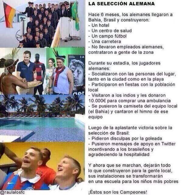 CCTraiguen's tweet photo. Justos Campeones #alemania todos los demás equipos participantes deben tomar este ejemplo @essioguidotti http://t.co/WbIdH7KBkf
