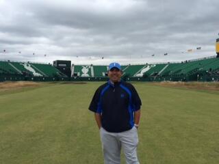 Coach Campos @ Hoylake, Royal Liverpool Golf Club... 2014 Open Championship! #ProfessionalDevelopmemt