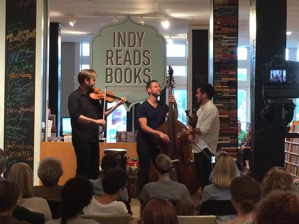 mtravisd's tweet image. Loving having @ISOmusicians  #timeforthree @indyreadsbooks