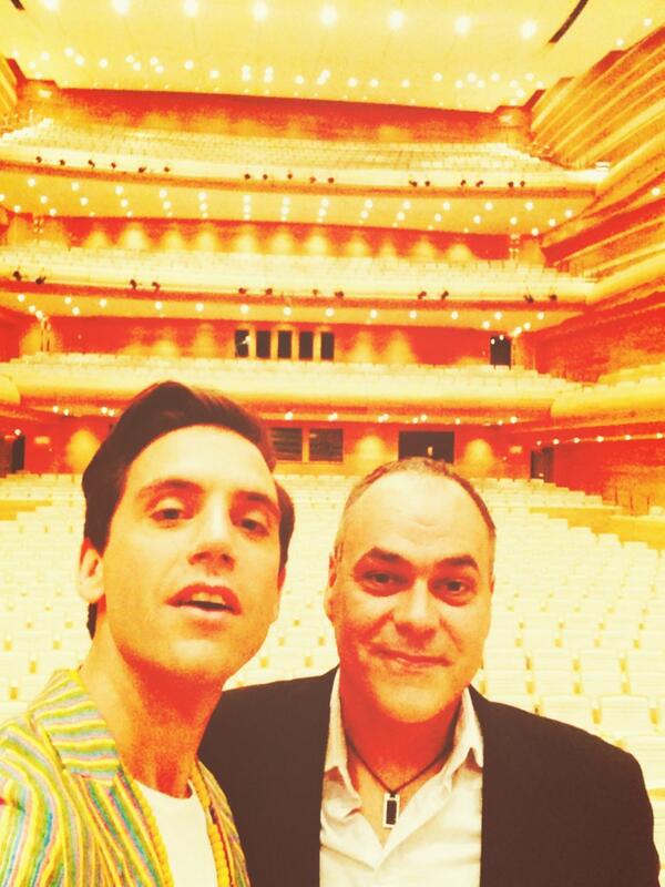 mikasounds's tweet photo. At the Montreal Symphony Hall meeting Simon Leclerec for my concert with the OSM in Feb! http://t.co/v5wksL9UT5