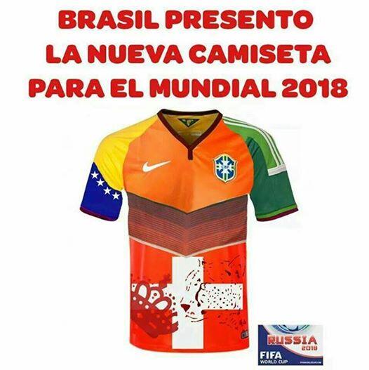[LO ULTIMO] #Brasil ya tiene camiseta #Rusia2018  vía <a href="/louzansara/">Sara Louzan</a>