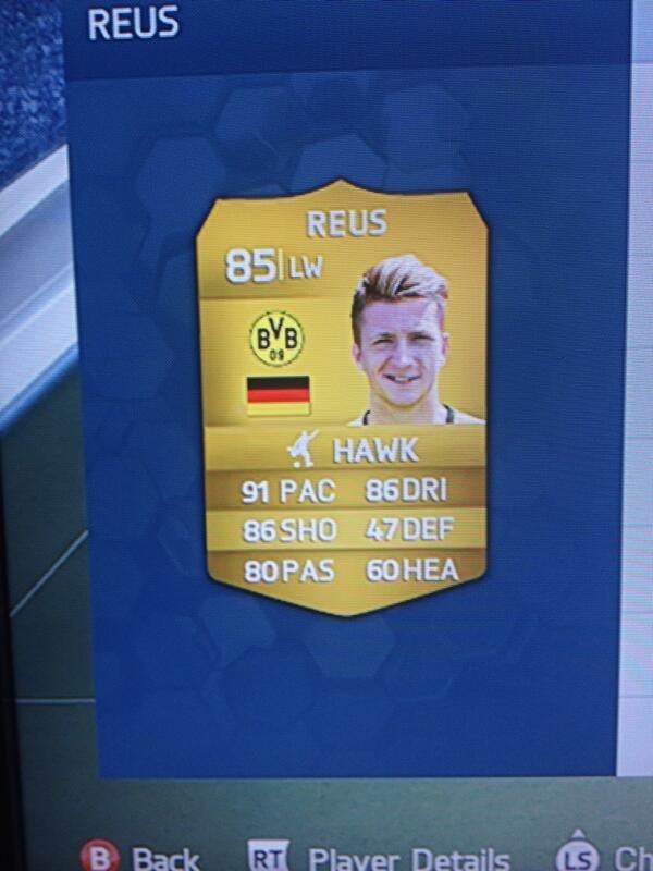 Fut_Balotelli45's tweet image. ★ REUS GIVEAWAY! ★

To enter: follow me (@Jordan_Fifa14) 
@FWages10 
@FUT14_VIP_Bets 
And RT!!
Winner at 120+ 
GL!!