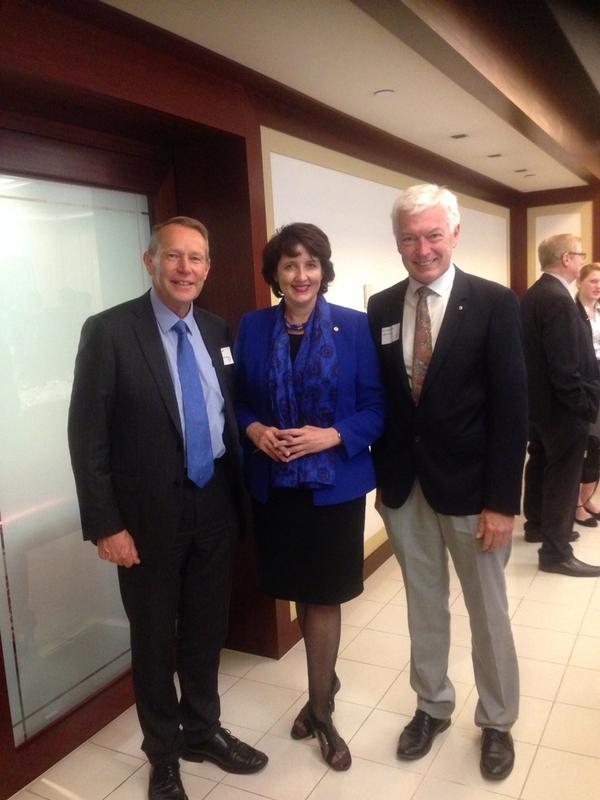 PaulHutchisonMP's tweet photo. Hope for rheumatic fever vaccine with professor Michael Good  and speaker of Queensland parliament vaccine on trils http://t.co/A6sIefaDBv