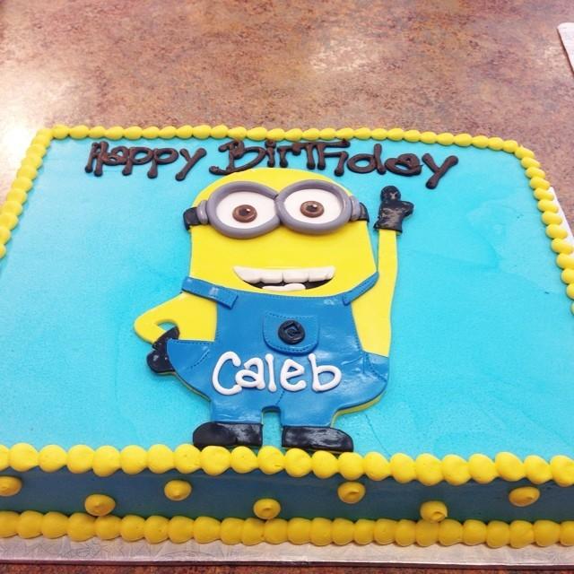 Minion Birthday Sheet Cake Minion Birthday Sheet Cake