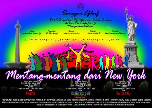 suatu kehormatan jika kakak2 <a href="/teatersaphire/">TeaterSAPHIRE</a> hadir tgl17&amp;18Juli14,kami butuh evaluasi dr kakak2agar karya ini membaik