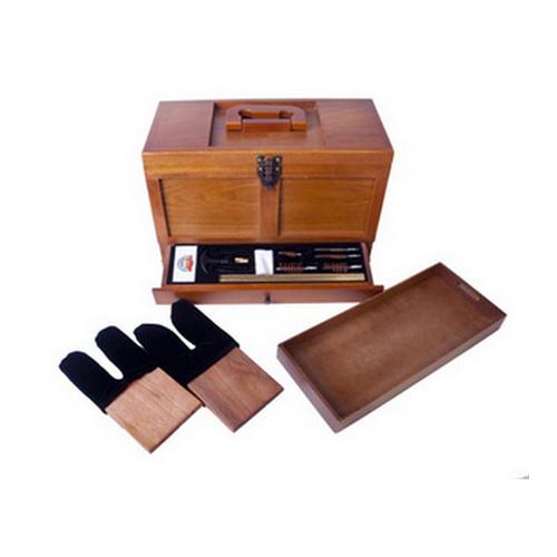ULoadItAmmo's tweet image. GunMaster wooden tool box with 17 piece universal gun cleaning it. On sale for $41.99 until 7-26-17 - was $50.50.