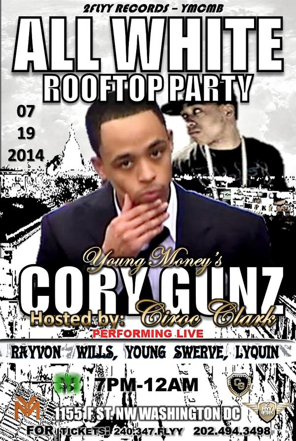 FlyyC's tweet photo. CORYGUNZ SAT. 29TH ROOFTOP PARTY http://t.co/J6Isa7ey10