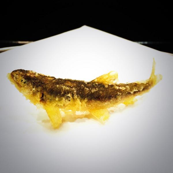 chefjoseandres's tweet photo. amazing AYU from Tokio bay! very seasonal....at Tempura temple Tenshin... http://t.co/ELS7rT7Y1c