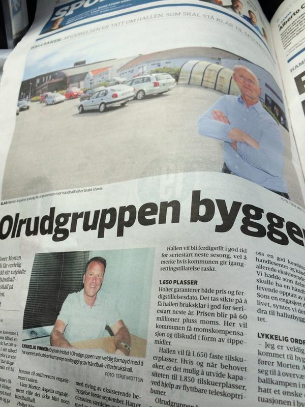 Endelig ny hall til sesongstart 2015👏