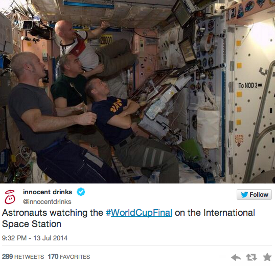 XBusinessEurope's tweet photo. How brands tweeted during the #WorldCupFinal https://t.co/bdA31E0lSZ http://t.co/WH7PVe0I7j