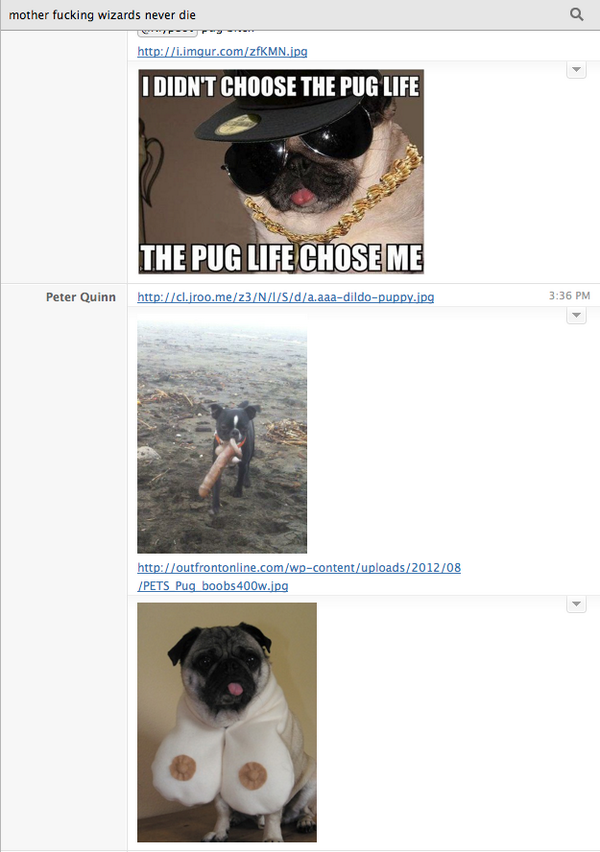 kivlor's tweet photo. I mm actually dying of laugher #wizardchat http://t.co/Utmj0aI98L