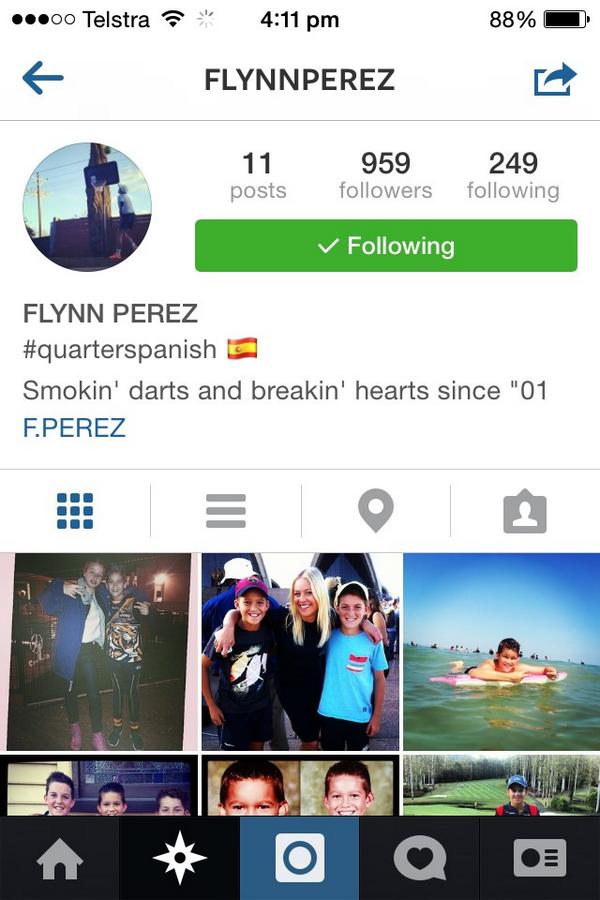 jeddperez's tweet photo. Little brother is stoked with his new insta bio. Cheers @ZachStorer17 http://t.co/hplGhYkMGU