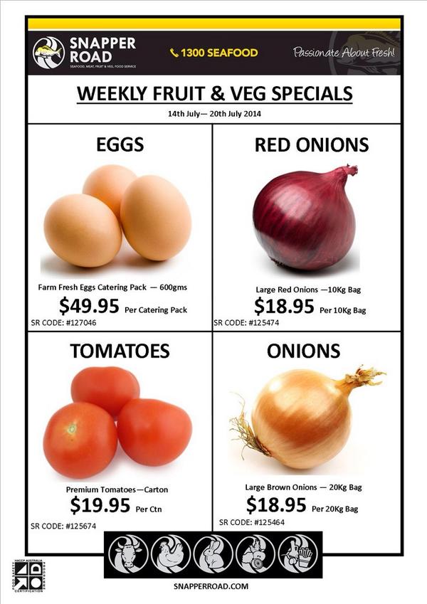 snapperroad's tweet image. Hello everyone, check out our great Fruit and Veg offers for this week!