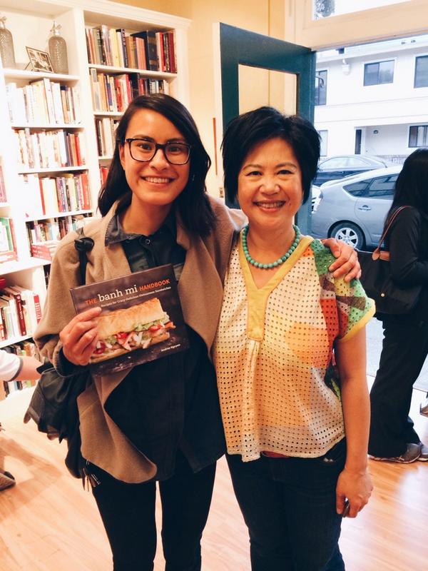 Launch Party <a href="/omnivorebooks/">Omnivore Books</a> for <a href="/aqnguyen/">Andrea Nguyen</a>'s Bánh Mì Handbook. The shop was packed, but snagged a photo with this one!