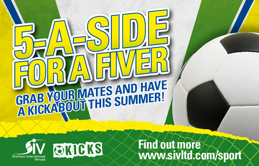 SheffCityTrust's tweet photo. 5 a side football for only £5 this Summer! @ConcordSC &amp; @Westfield_SC! #SheffieldIsSuper  > http://t.co/NhzjQj5kIa http://t.co/ltgHmkM4iX