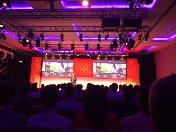 AngusBurrell's tweet photo. Steve Denton presenting @ Magento Live UK 2014 http://t.co/irmgijjA3l
