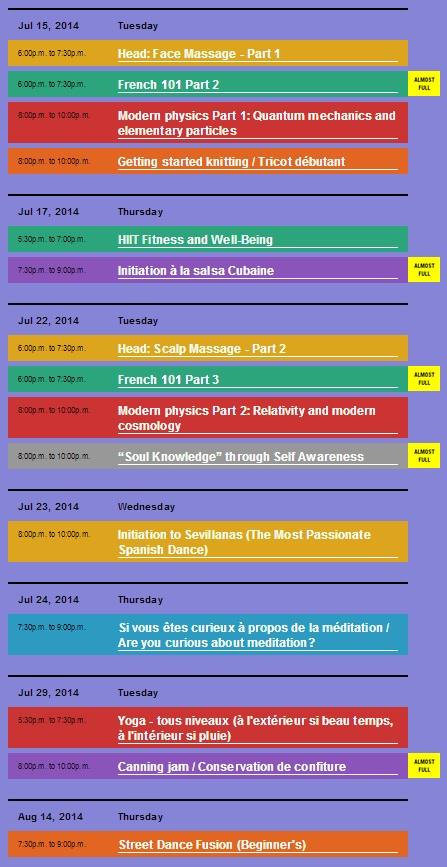 TradeSchoolGVA's tweet photo. From mid July to mid August, take a look at our classes! Join us, you won't regret it! :)
http://t.co/VIW9DwWvw1 http://t.co/9oDbYFvO5o