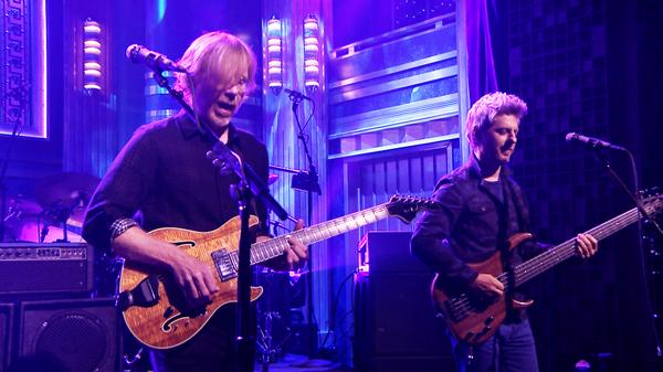 FallonTonight's tweet photo. .@Phish performs "Waiting All Night" for The Tonight Show audience! http://t.co/pc2DVyIJ96 http://t.co/RxmMF9w2nz