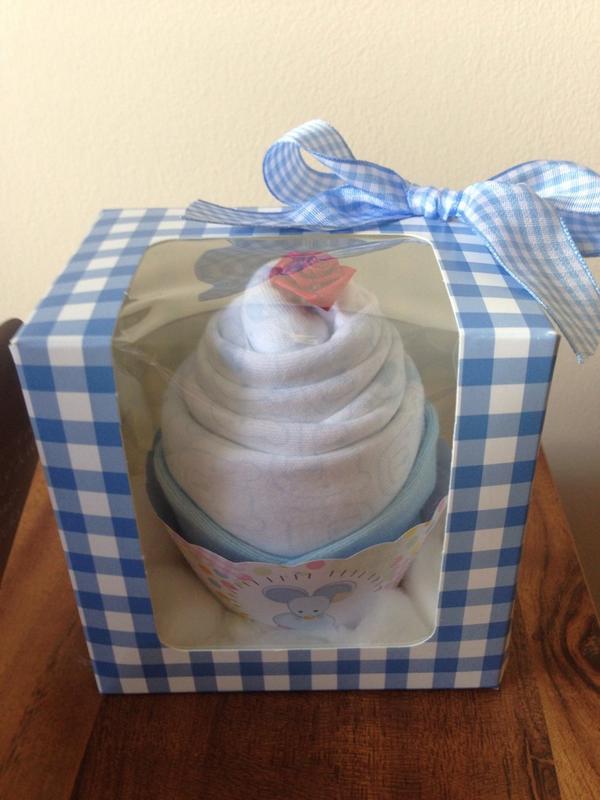 Onesie and sock cupcake only £5!! Great little token gifts for that new arrival