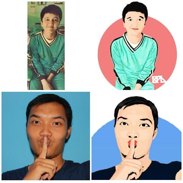 mahasiswasenja's tweet photo. Pengen fotonya dijadiin kartun kayak gini? DM aja kalo mau order atau tanya-tanya dulu. Monggo :) http://t.co/dKeVFbnR1S
