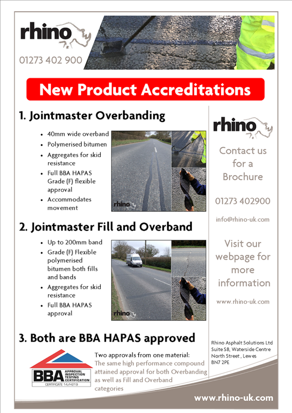 Rhino's NEW BBA HAPAS Product Accreditations. Contact us for more information