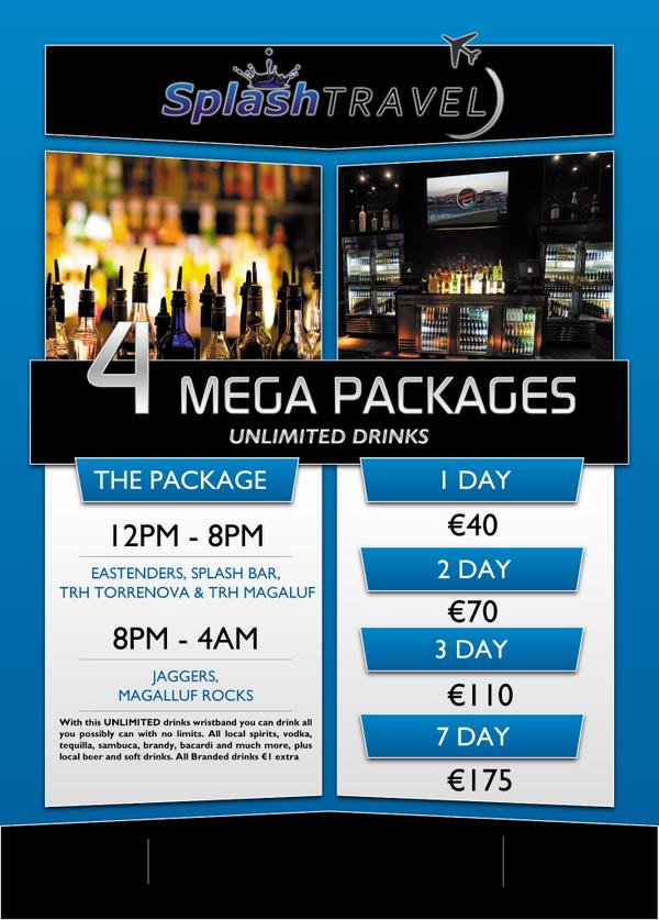 SplashTravel's tweet image. BOOK YOUR ULTIMATE DRINKS PACKAGE @ splashtravelmagaluf.com , in associaton with @247Magalluf !! #Freebar #students