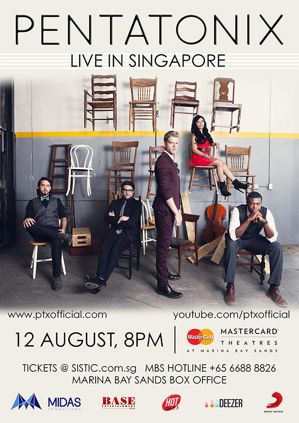 spinorbinmusic's tweet image. RT BY 16 JULY and stand to win a pair of tickets to PENTATONIX concert in Singapore even before tickets go on sale!