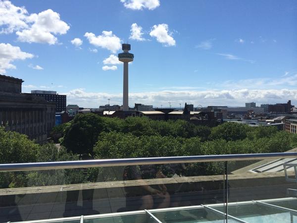 sthildastandl's tweet photo. Great views from the roof @Liverpoollib @StHildasLibrary http://t.co/uqCl7wdmsI