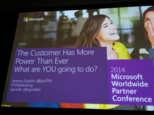 jer979's tweet image. Game on. #wpc2014 @sprinklr