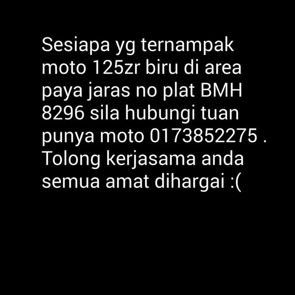 _ninaJean's tweet photo. Minta bantuan pada semua yg tinggal di pj :( http://t.co/L6zmIU42pT