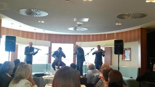 armstrongevent's tweet image. #Stringfever showcase @incognitoartist lunch @OneOOneLondon #music #talent