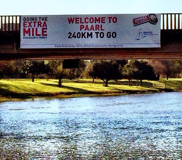 In case we had forgotten how long this race is! Great to have a trip down the river today. Let the adventure begin!