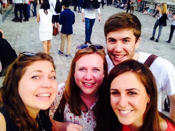 kellygreggles's tweet photo. @kellygreggles: Birthday prosecco for @mightykimjuku @SomersetHouse #AmexSounds #Bastille @HRPashley @gbrhaz Woohoo! http://t.co/ArjWTQk8Cs